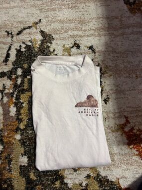 American Eagle Super Soft Crewneck T-Shirt in Off-White